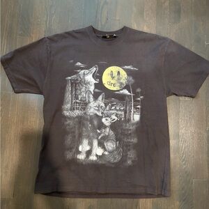 Drew House Black and Yellow Graphic T-Shirt